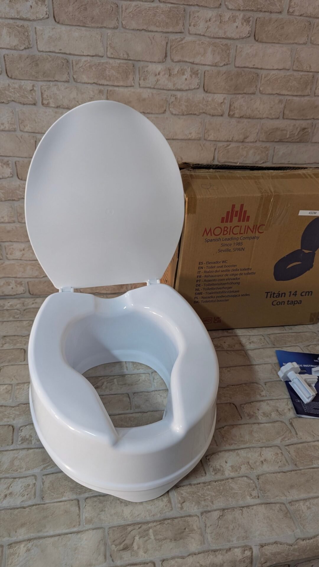 Foto 9 de Mobiclinic®, Elevador wc para adulto, Con tapa, 14 cm – Nuevo