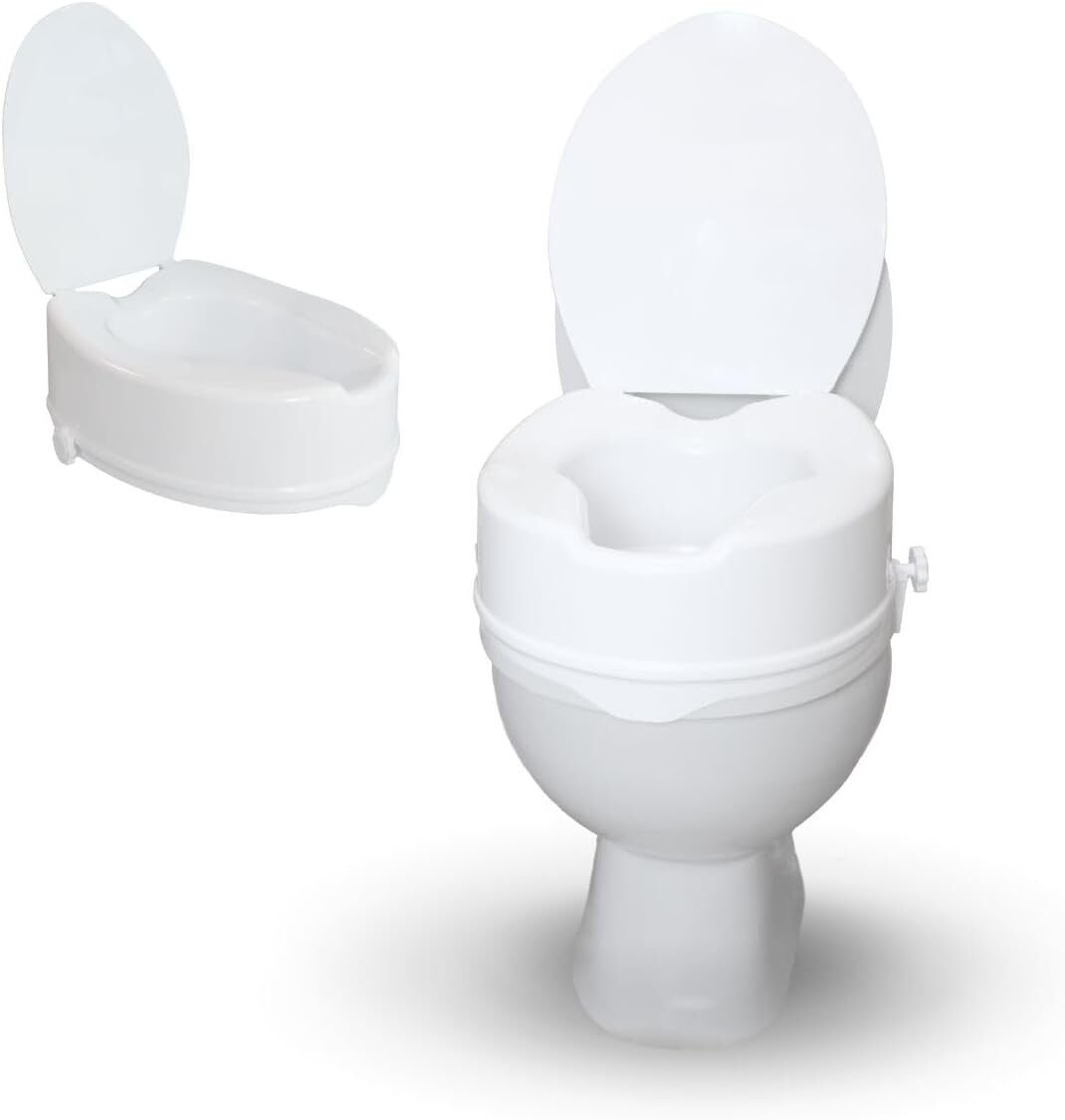 Mobiclinic®, Elevador wc para adulto, Con tapa, 14 cm – Nuevo – Ref. 435M en Lalín, Pontevedra