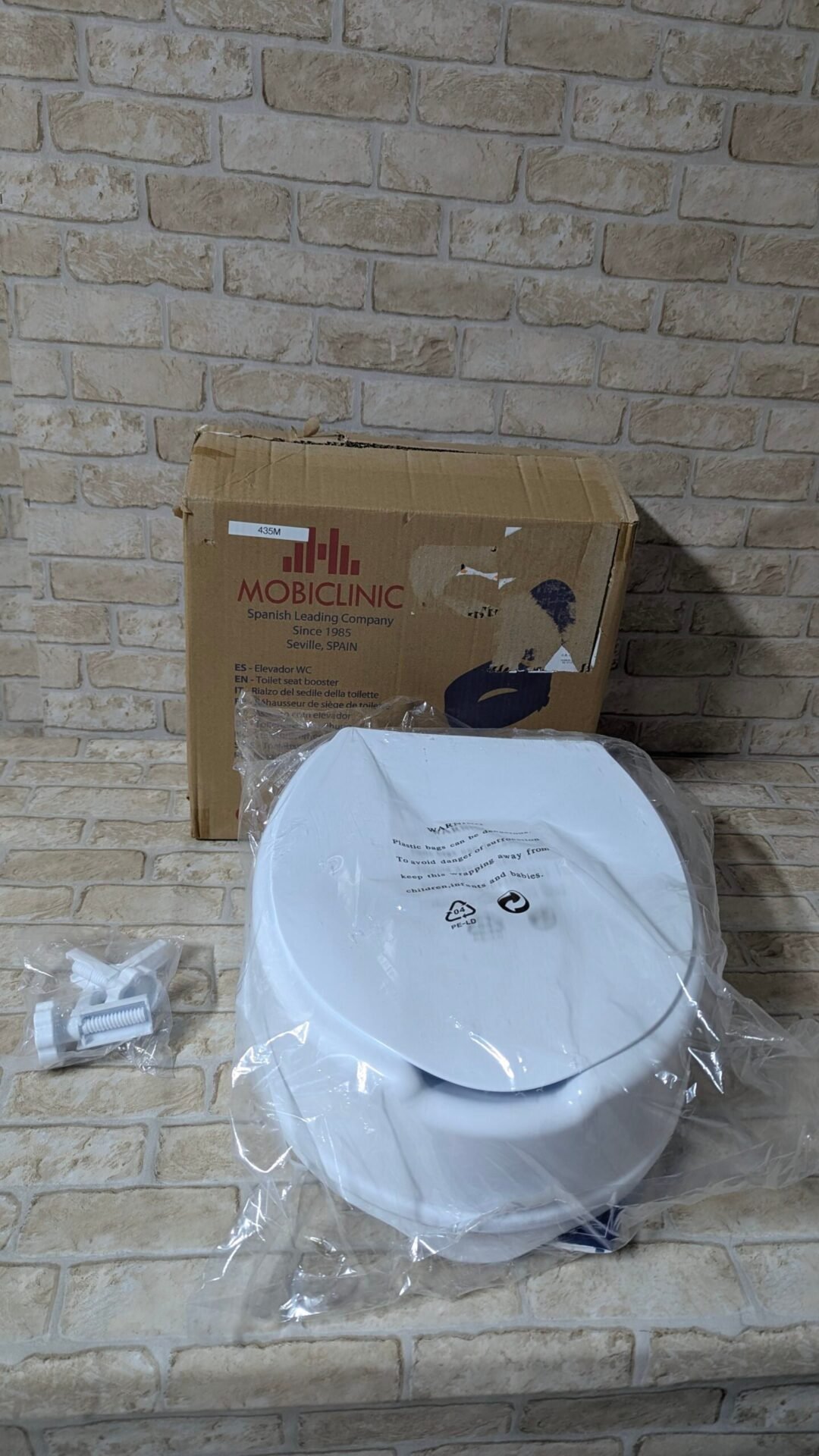 Foto 3 de Mobiclinic®, Elevador wc para adulto, Con tapa, 14 cm – Nuevo – Ref. 435M