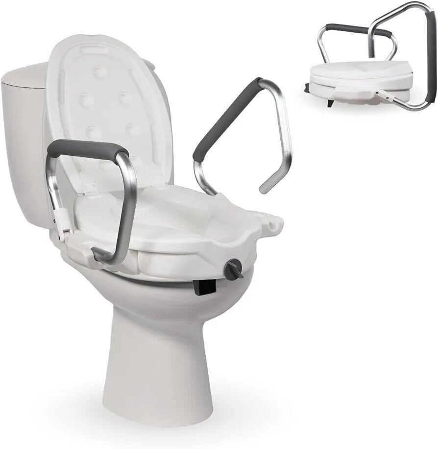 Mobiclinic, Elevador WC para adultos con reposabrazos, Guadiana – Nuevo en Lalín, Pontevedra