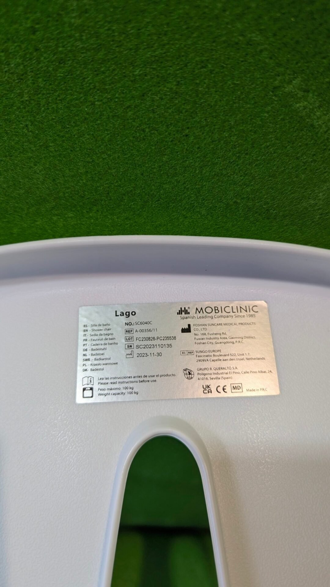 Foto 7 de Mobiclinic Silla de baño giratoria Lago