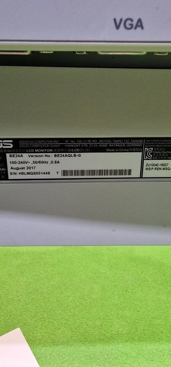 Foto 8 de Monitor de negocio ASUS BE24AQLB 24, 1″