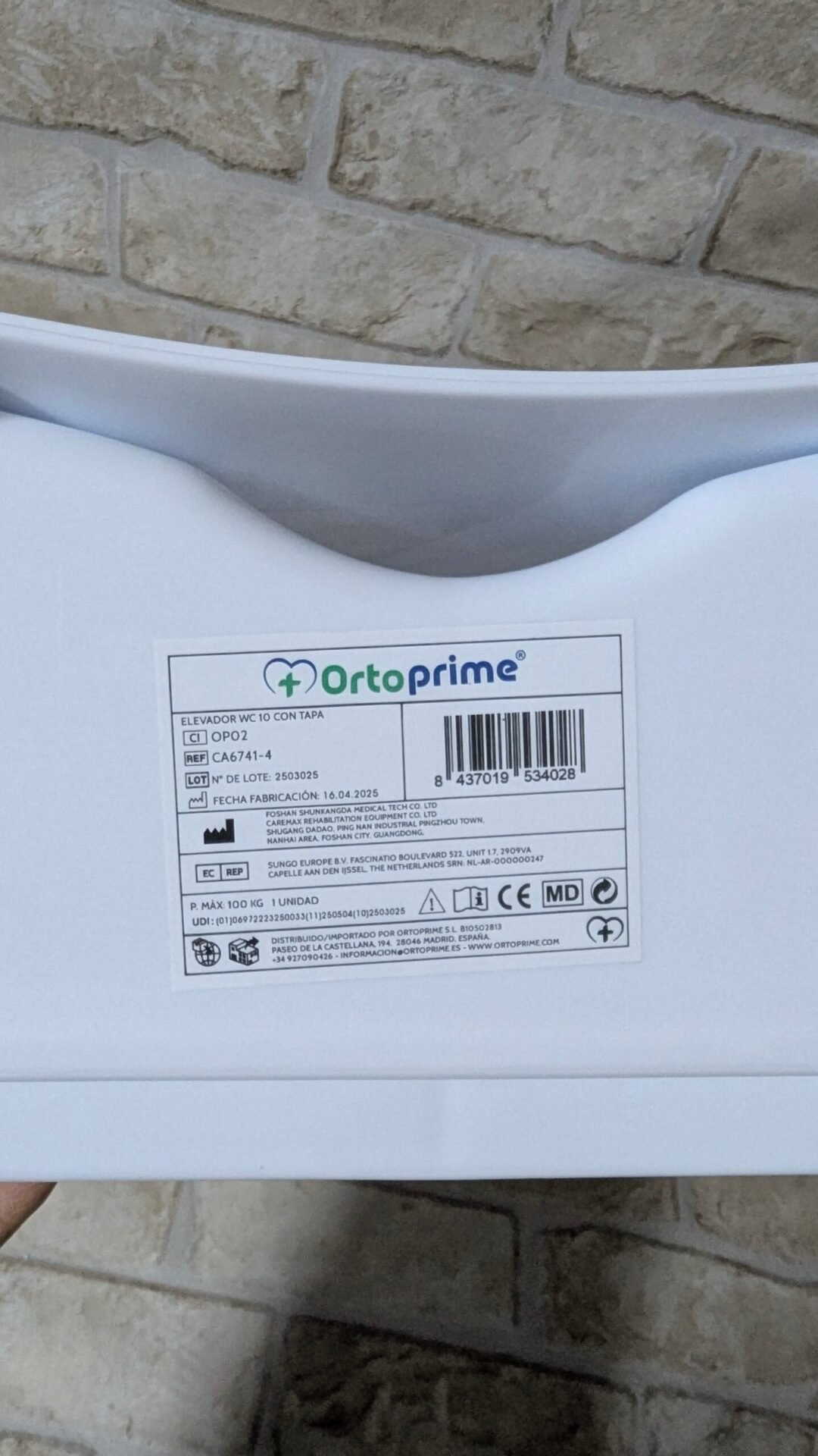 Foto 9 de OrtoPrime Elevador WC Adulto Con Tapa – Altura 10 cm