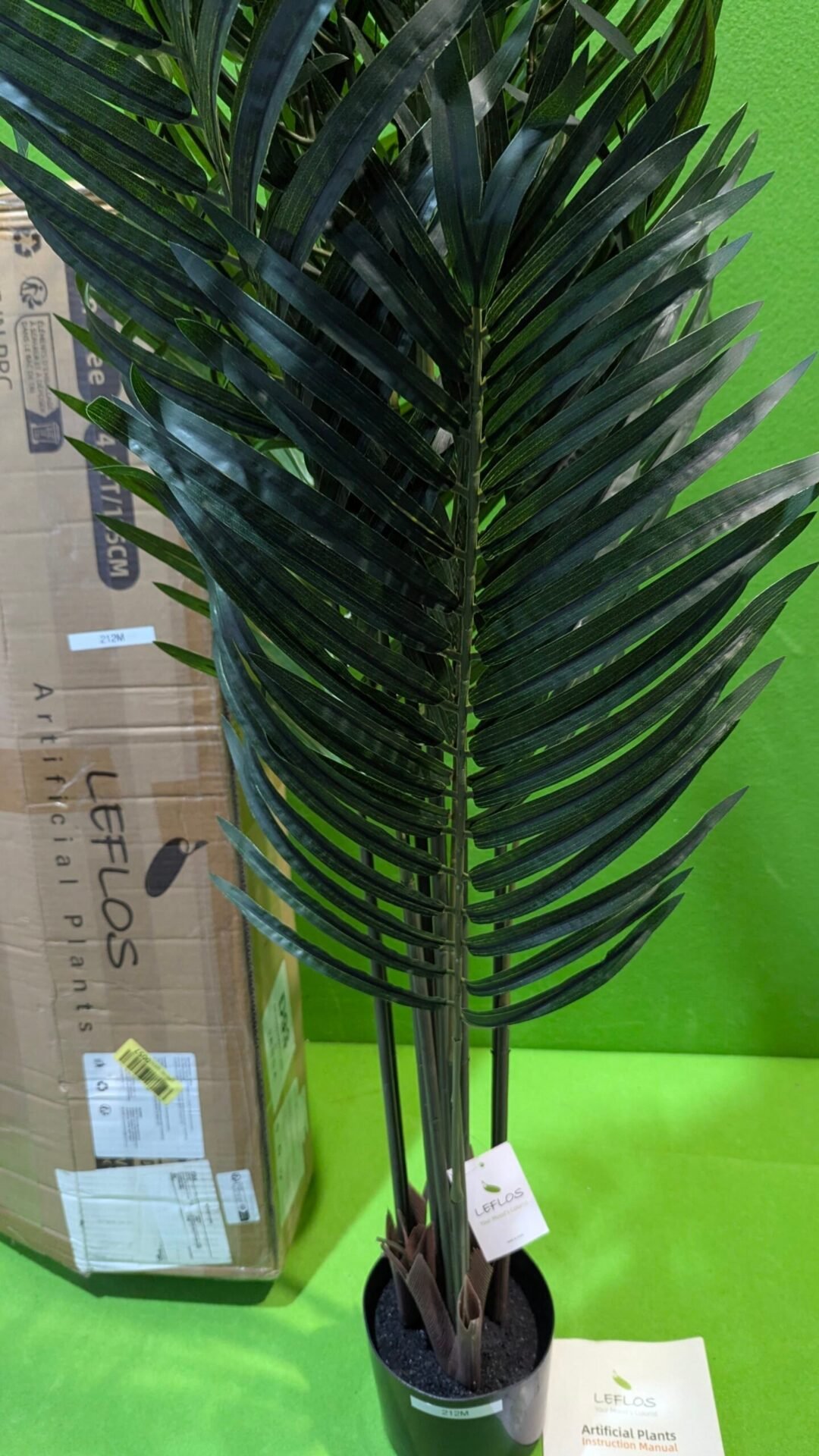 Foto 2 de Palmera Artificial 150 cm con 13 Troncos Desmontables