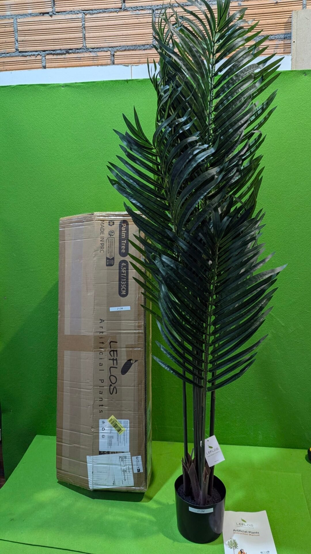 Foto 3 de Palmera Artificial 150 cm con 13 Troncos Desmontables