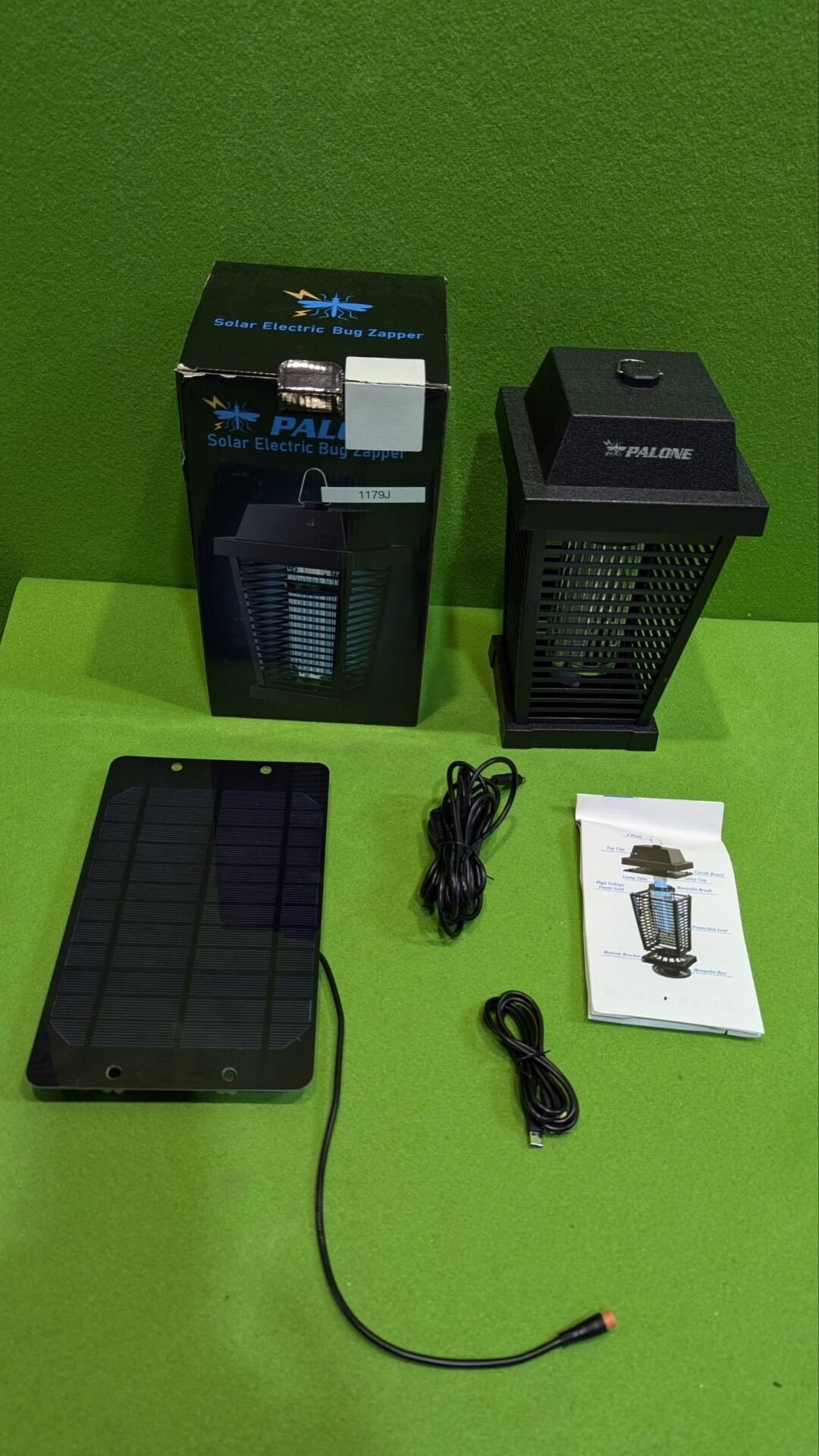 Foto 2 de PALONE Exterminador de insectos solar de 4500 V eléctrico para exteriores