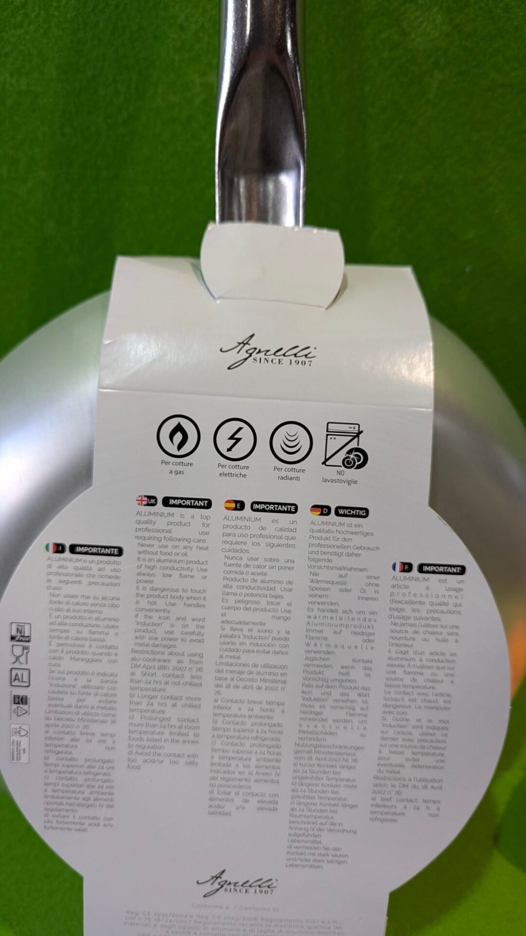 Foto 6 de Pentole Agnelli Bandeja radiante avellanada alta, aluminio 5 mm, 28 cm