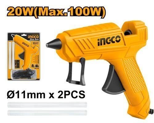 Pistola de Silicona Caliente Profesional INGCO 100W – Flujo Rápido 18g/min en Lalín, Pontevedra