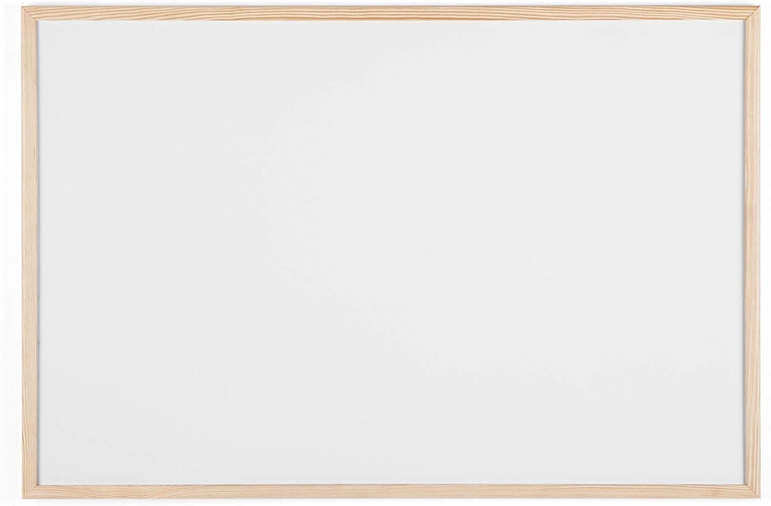 Pizarra blanca magnética con marco de madera de pino, 80 x 60 cm en Lalín, Pontevedra