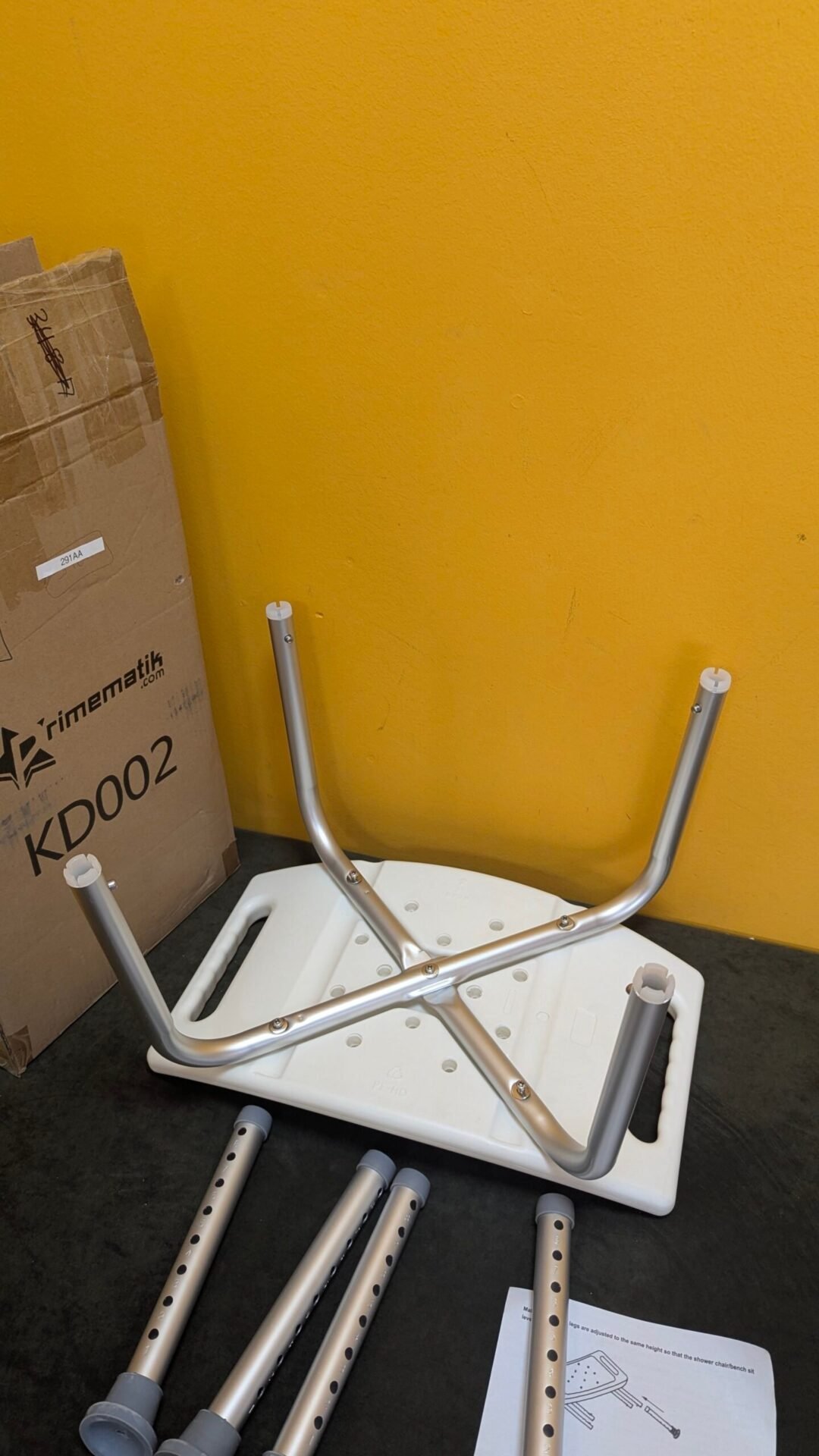 Foto 5 de PrimeMatik Taburete de ducha para peso max 110 Kg