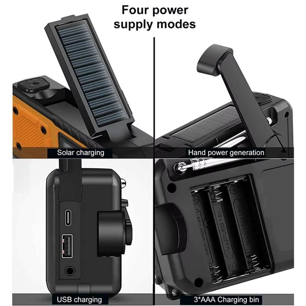 Foto 3 de Radio portátil de energía Solar de emergencia de 4000mAh