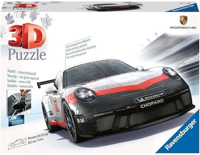 Ravensburger – 3D Puzzle Porsche 911 GT3 Cup en Lalín, Pontevedra