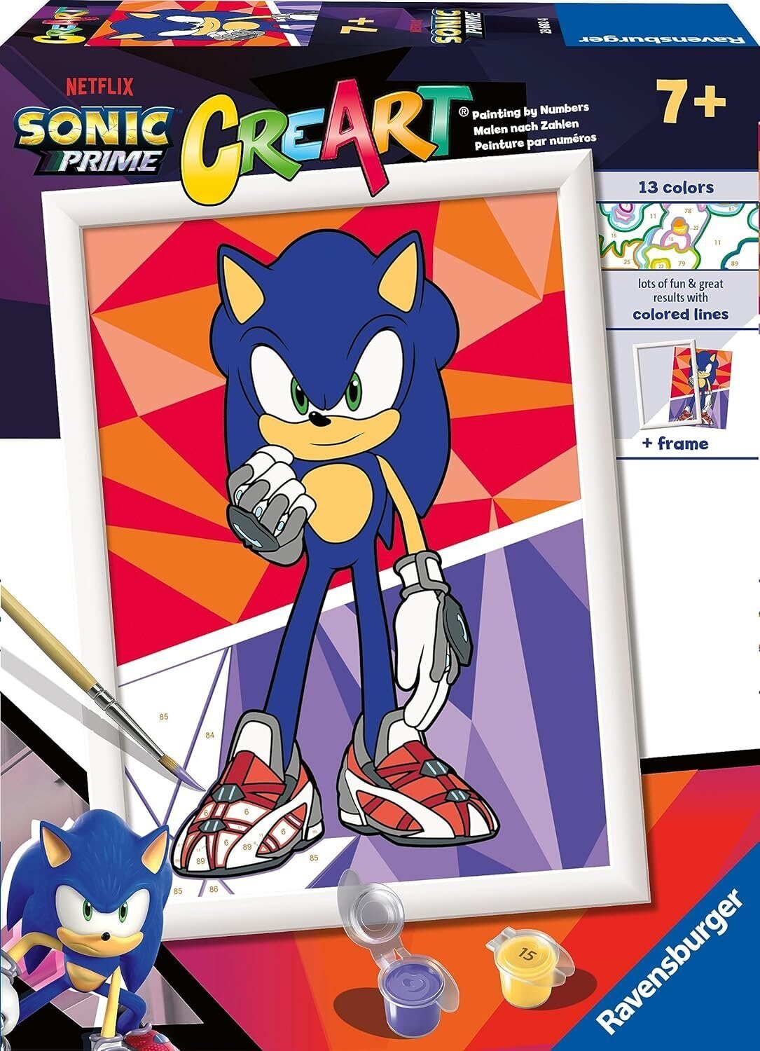 Ravensburger Creart D: Sonic Prime | Pintar por Numeros Niños en Lalín, Pontevedra