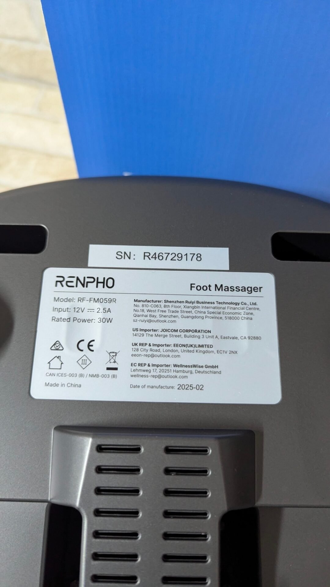 Foto 5 de RENPHO Shiatsu Masajeador Eléctrico de Pies con Calor
