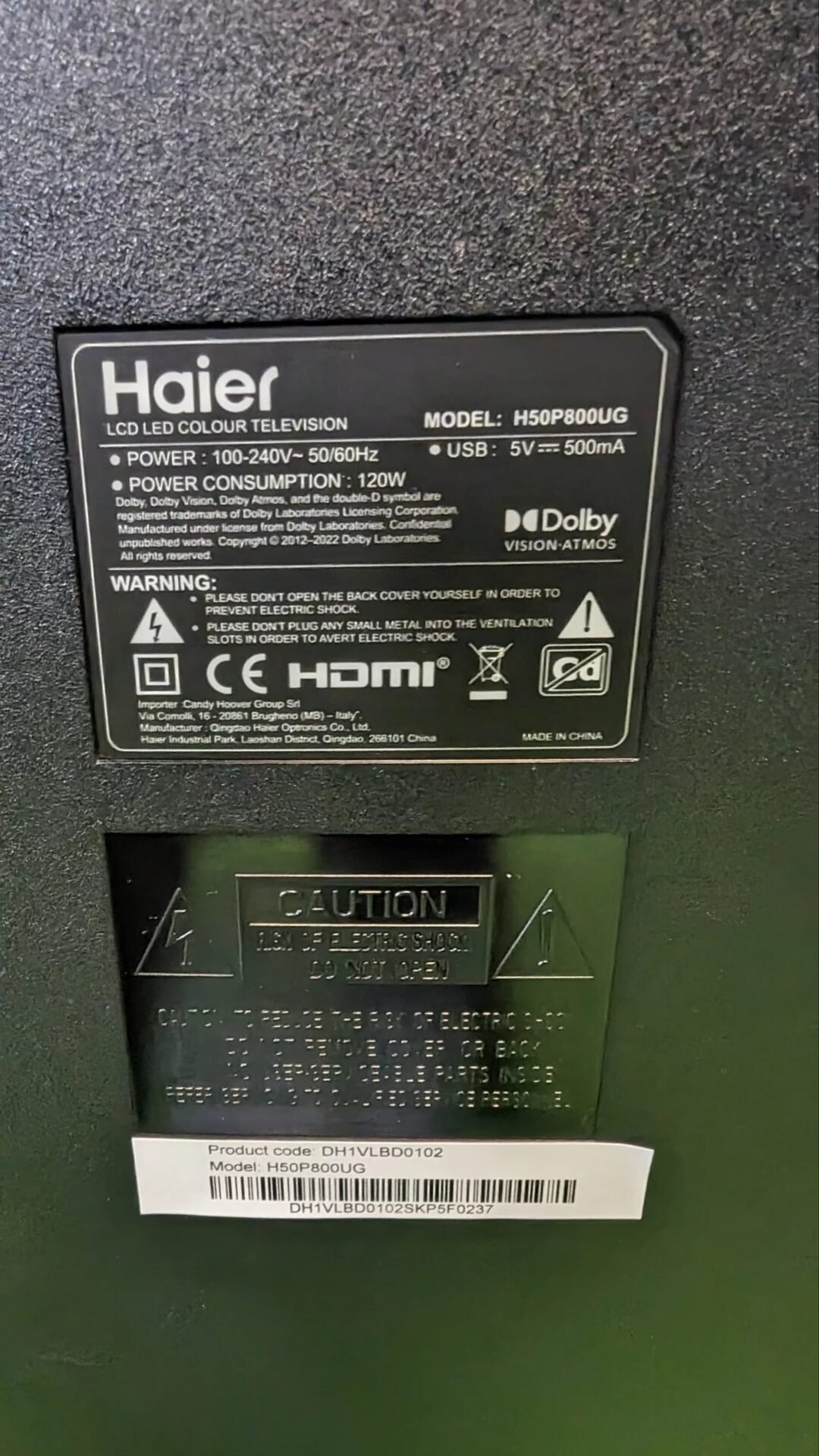 Foto 6 de REPUESTO Haier HQLED 4K UHD H50P800UG 50″ Smart TV