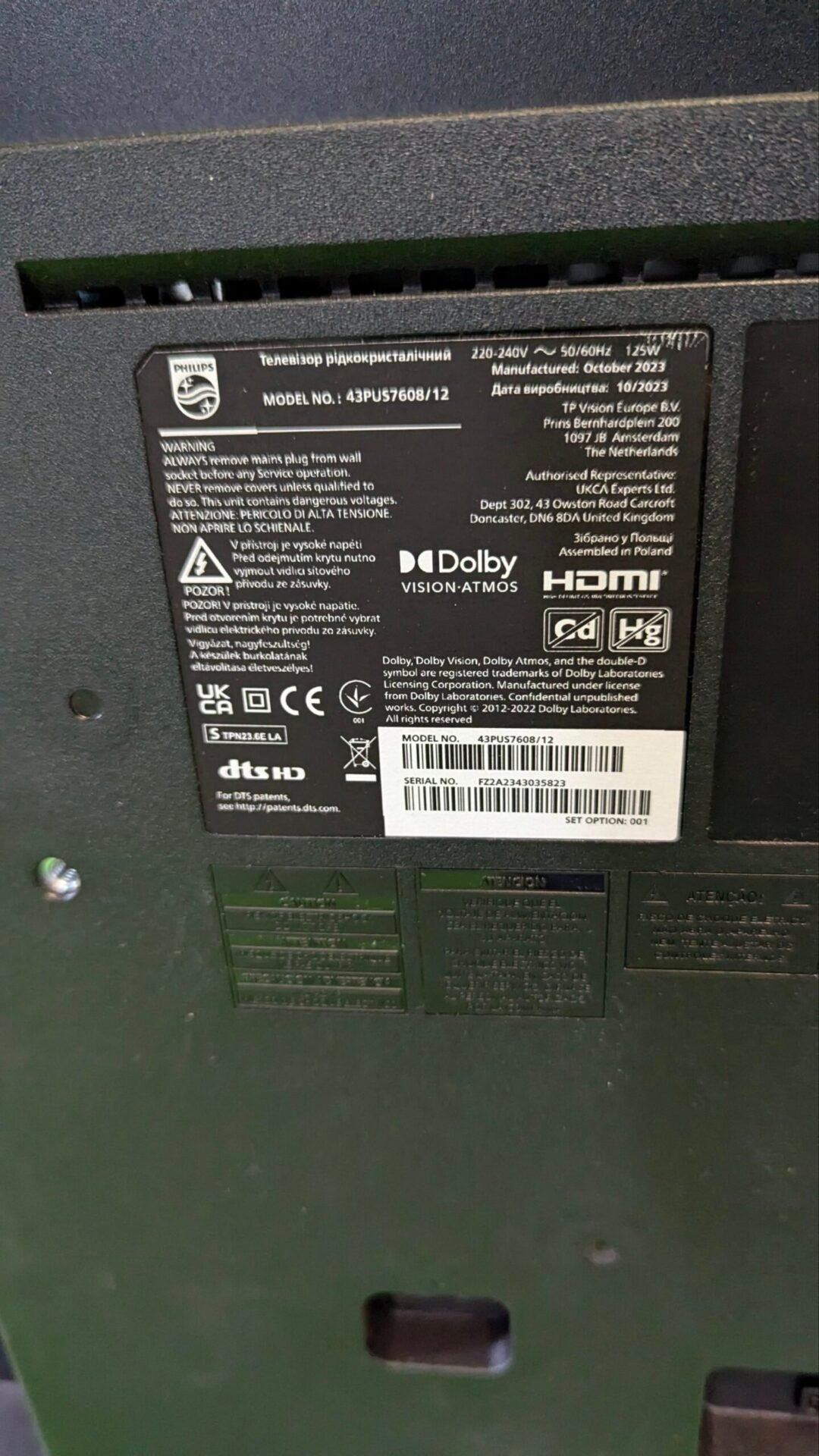 Foto 6 de REPUESTOS Philips Smart 4K TV|PUS7608 43 Pulgadas