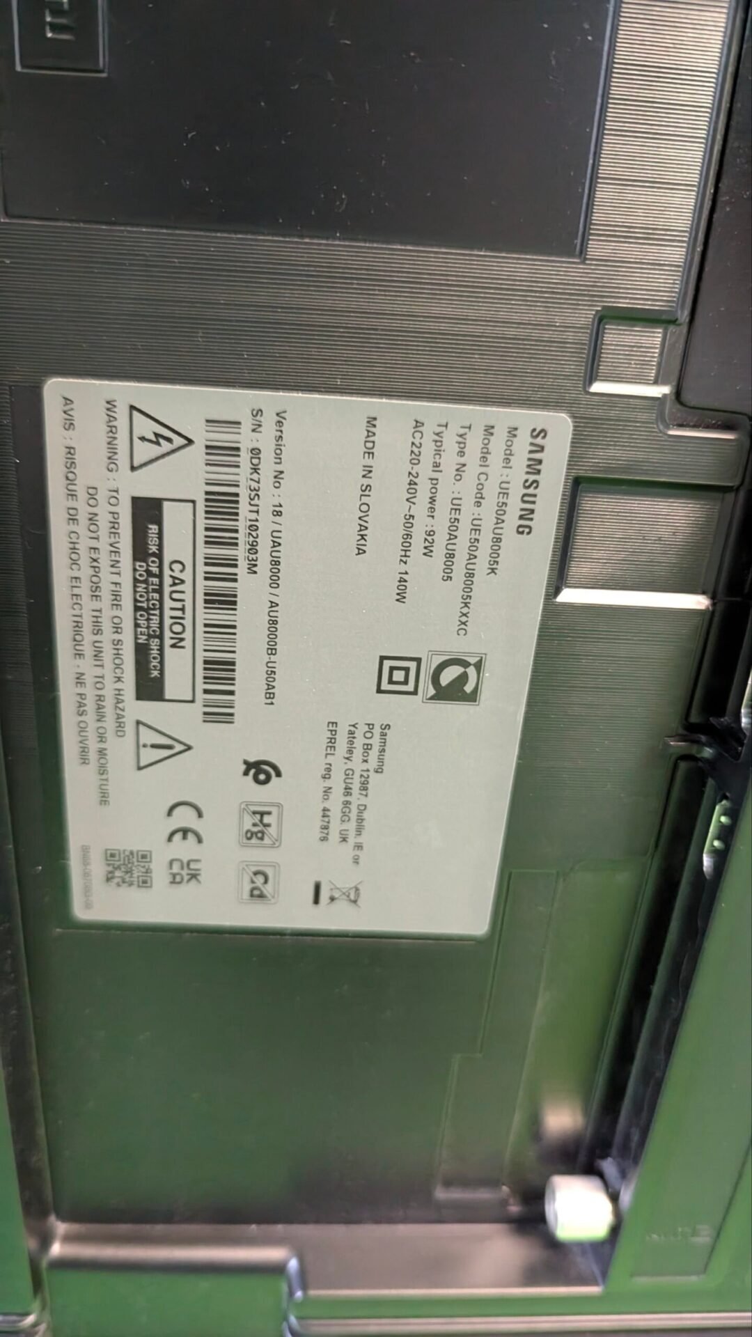 Foto 6 de REPUESTOS Samsung 4K UHD 2021 50AU8005- Smart TV de 50″