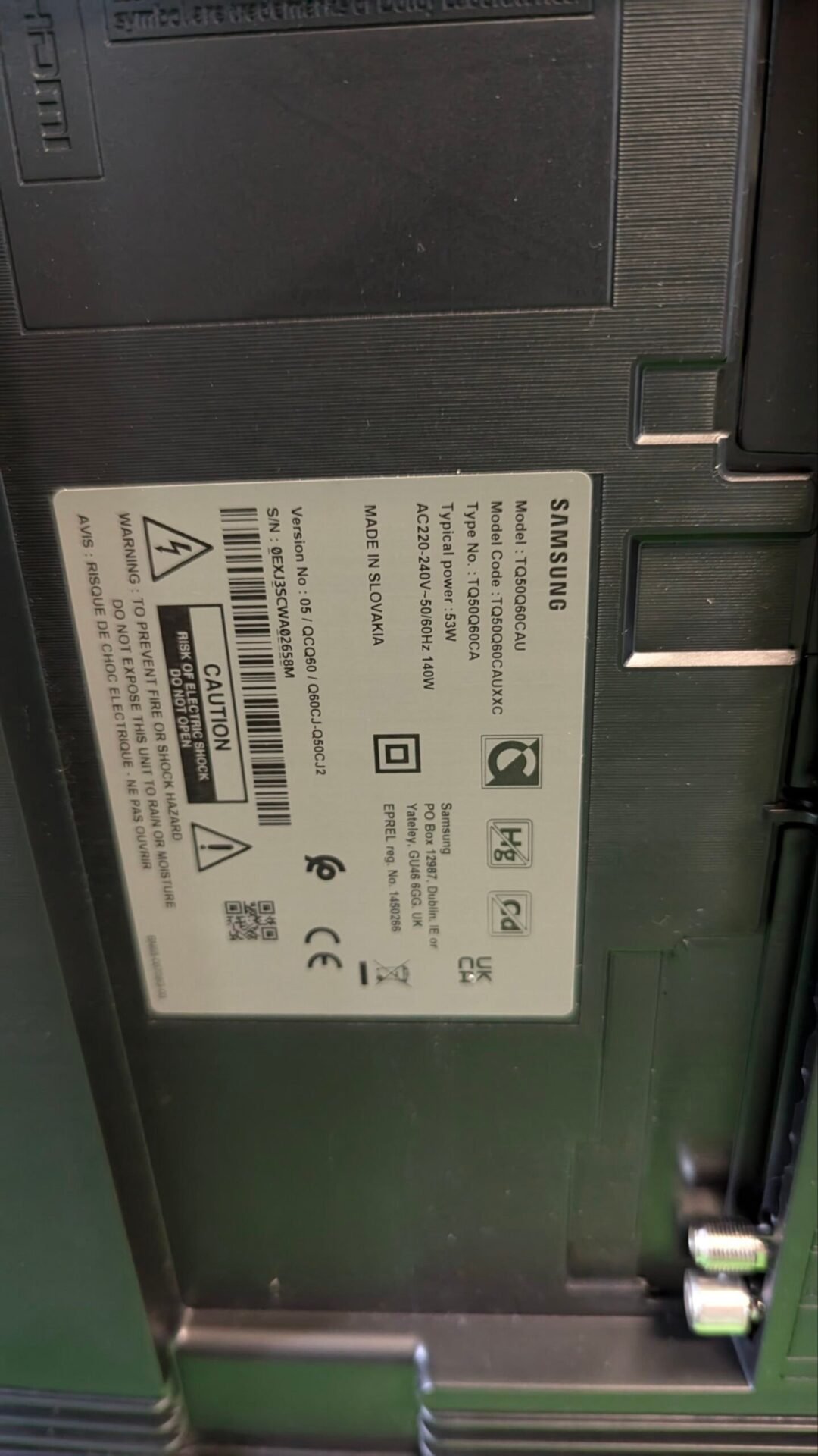 Foto 4 de REPUESTOS Samsung TV QLED 2023 50Q60C