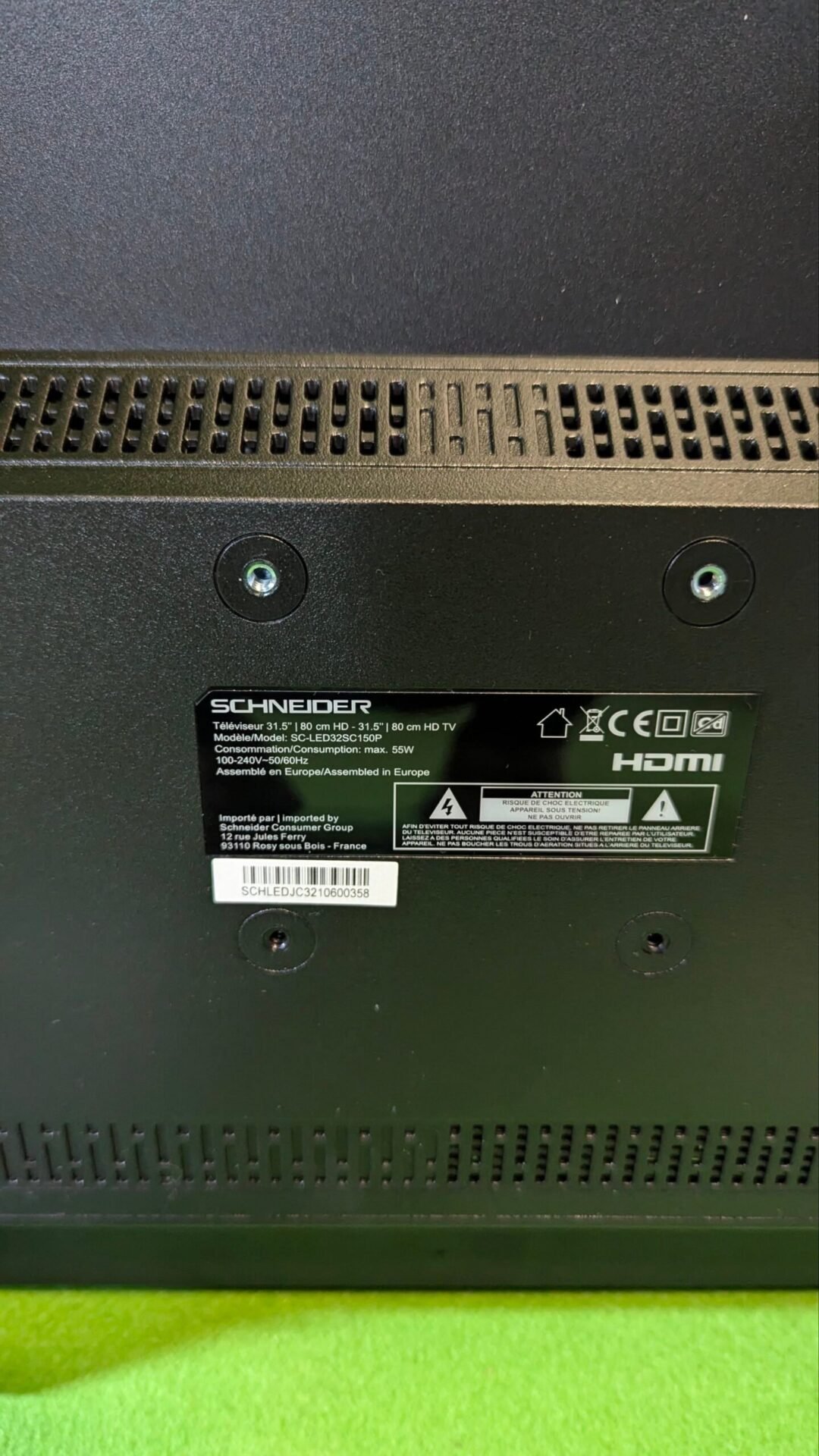 Foto 6 de REPUESTOS SCHNEIDER 32SC150P – TV LED 32″