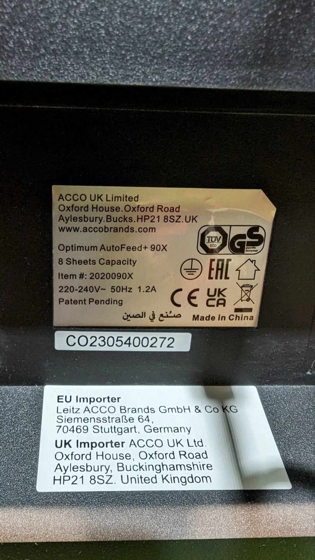 Foto 8 de Rexel Optimum Autofeed Destructora de Papel – Como nuevo