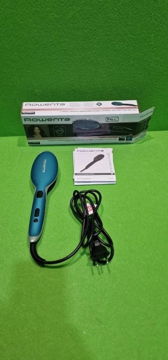 Foto 2 de Rowenta Cepillo alisador Power Straight CF5820F0 para cabello muy rizado – Como