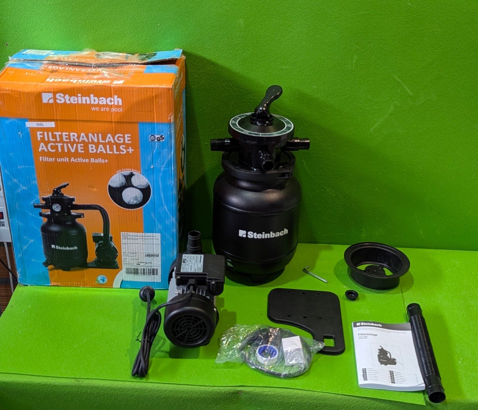 Foto 2 de Steinbach Filtro Active Balls+ 040386 Bomba no autoabsorbente para Piscinas