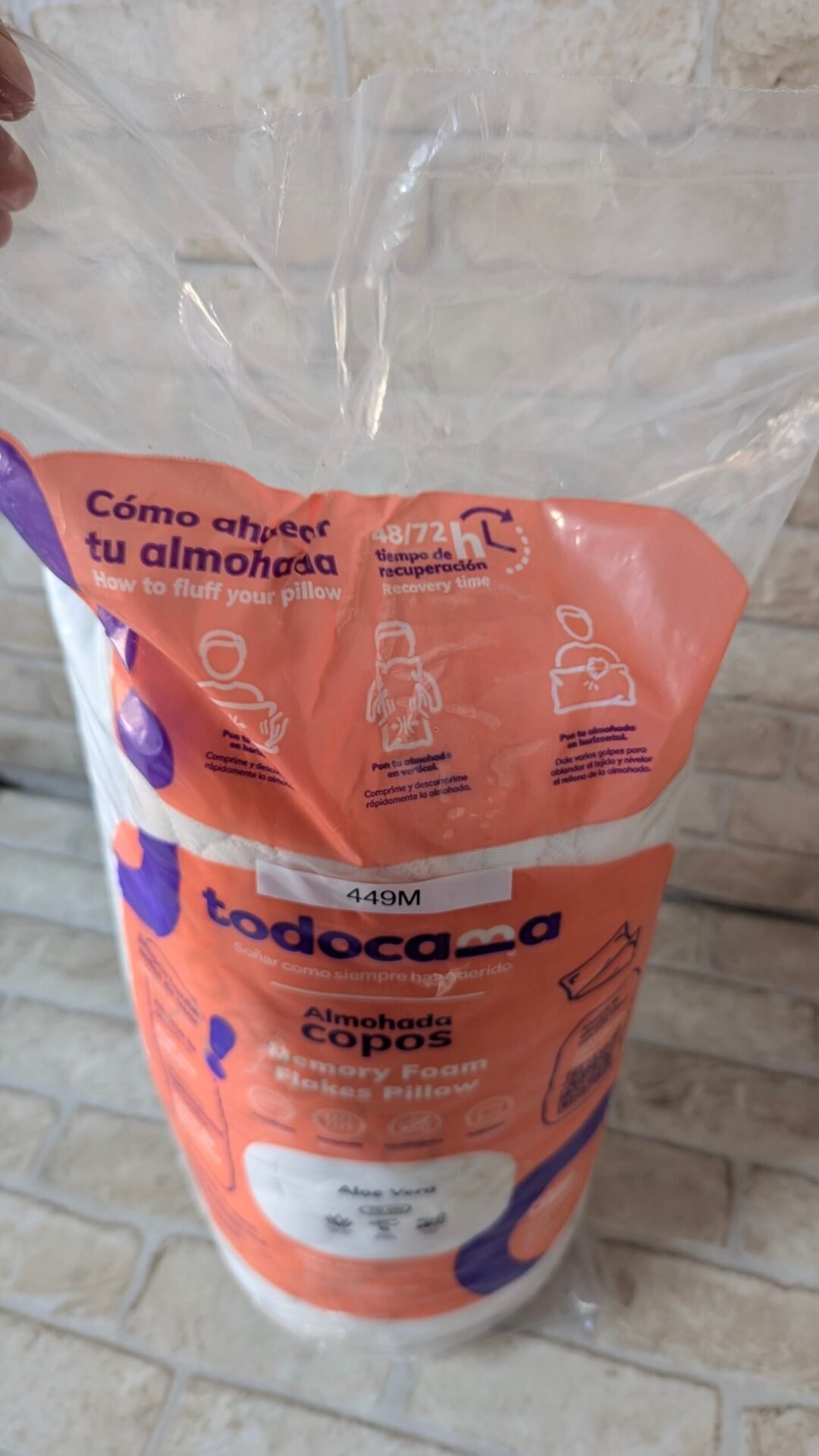 Foto 5 de Todocama – Almohada viscoelástica Aloe Vera con Copos 100% viscoelásticos