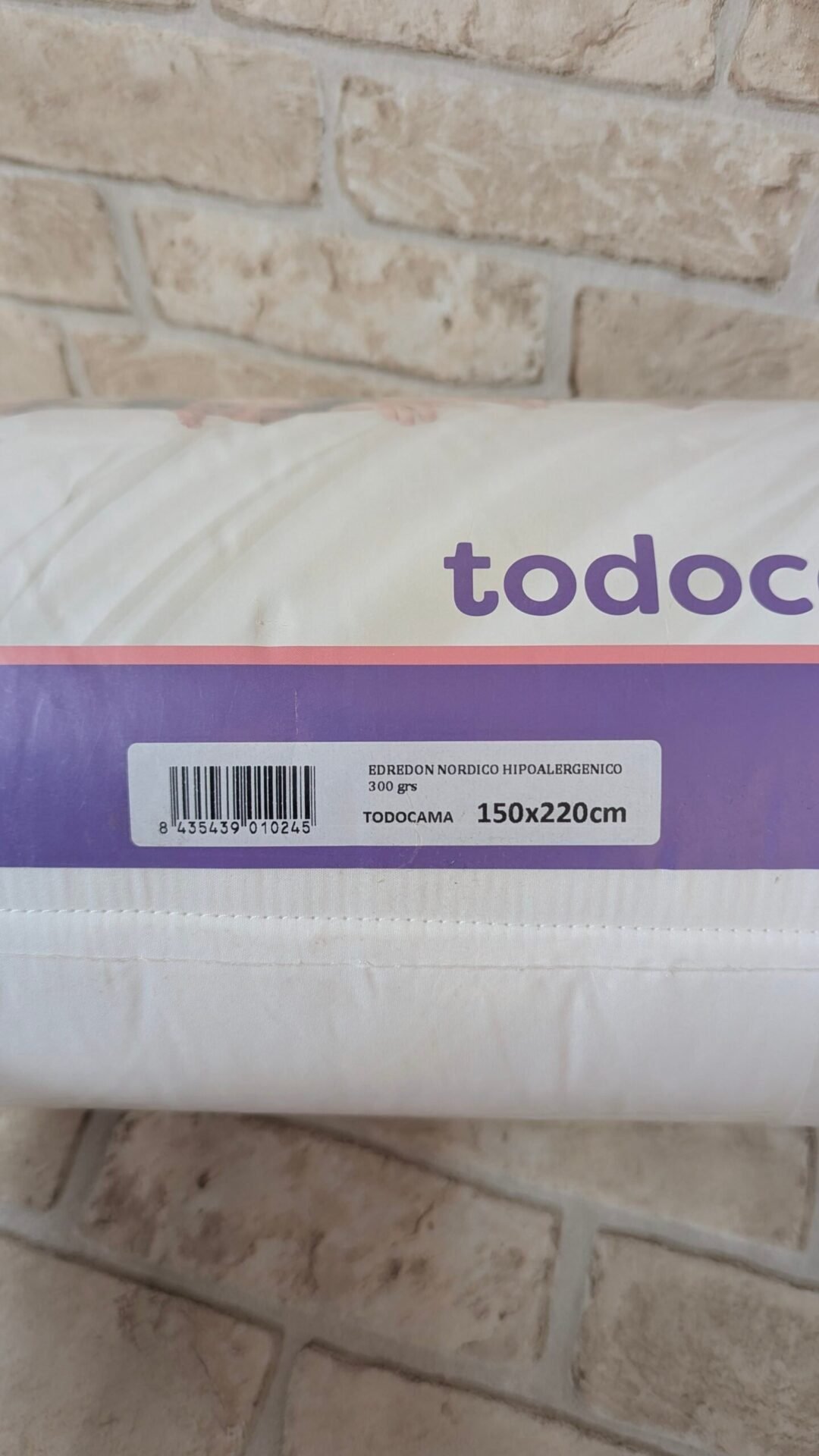 Foto 3 de Todocama – Edredón/Relleno nórdico de Fibra antiácaros, otoño-Invierno, 300gr/m²