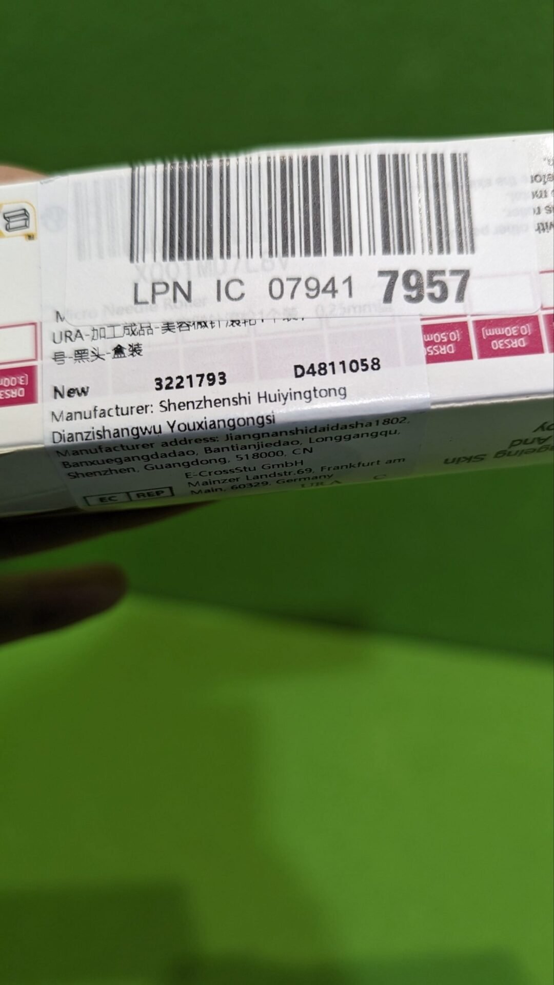 Foto 5 de URAQT Dermaroller Microagujas, 0.25mm Rodillo Facial