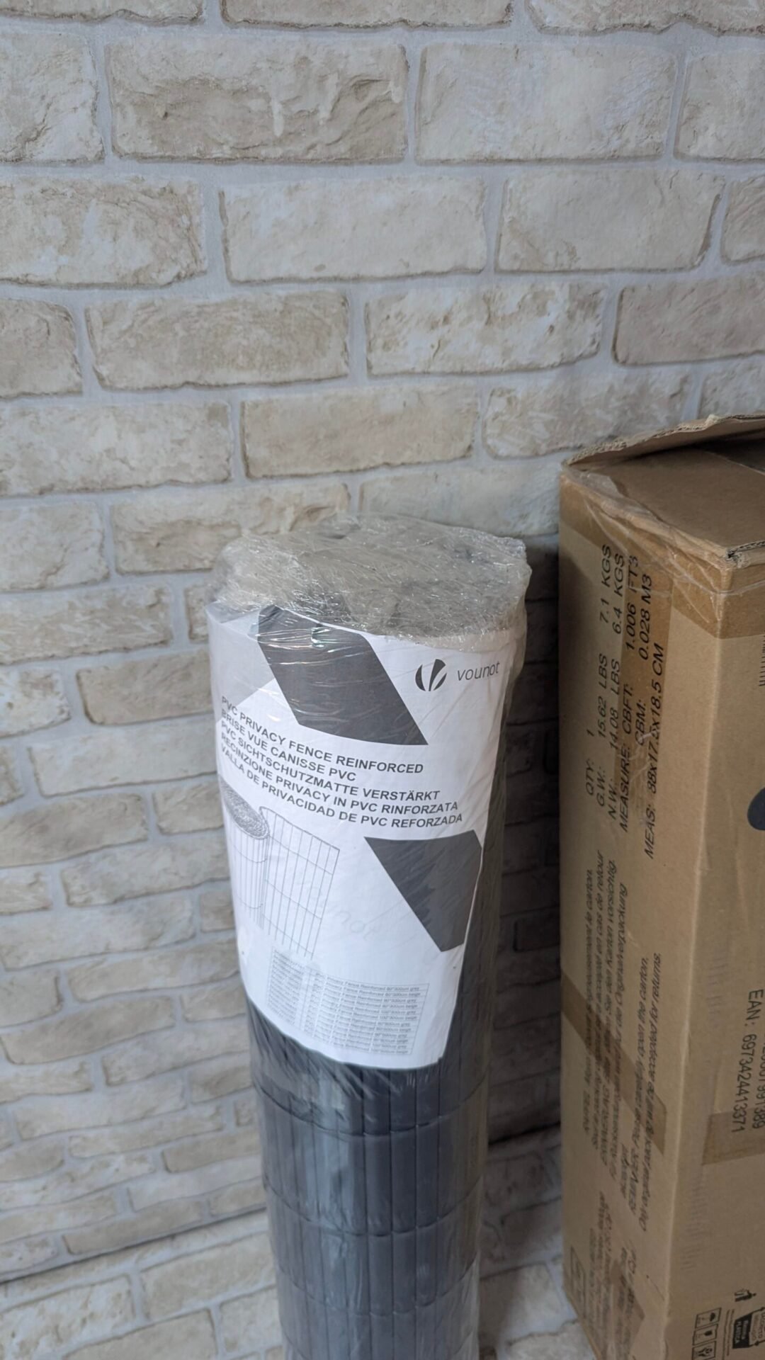 Foto 5 de VOUNOT® Cañizo Ocultación PVC Doble Cara 80 x 500 cm